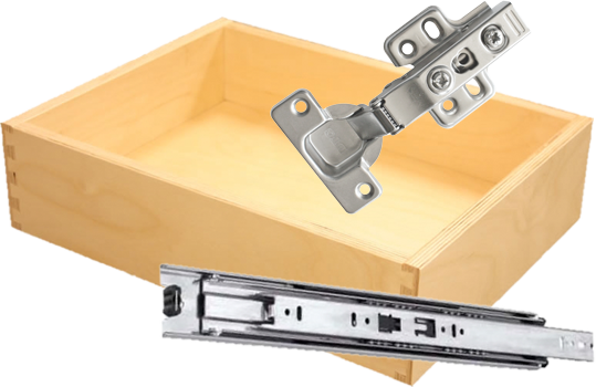 hardware and drawer boxes